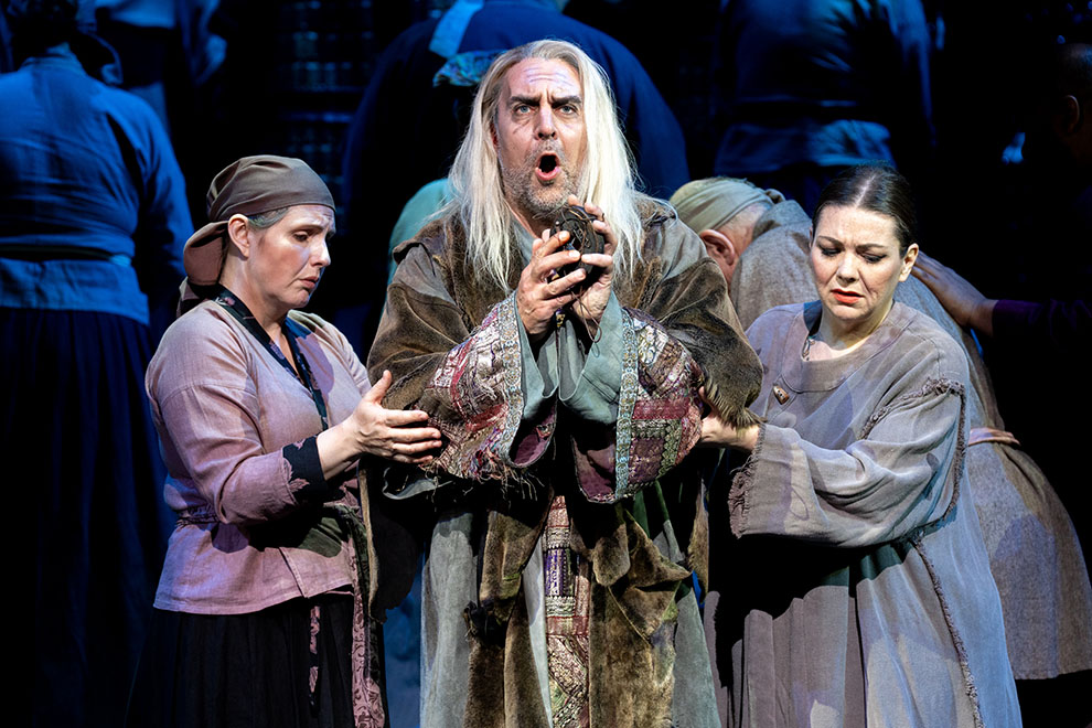 David Soar as Timur in Turandot, photo by Andrew Schwartz