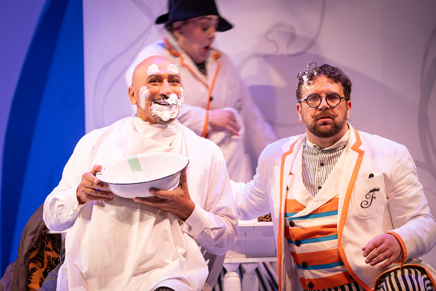 Ashraf Sewailam and Johnathan McCullough in The Barber of Seville, photo by Don Ipock