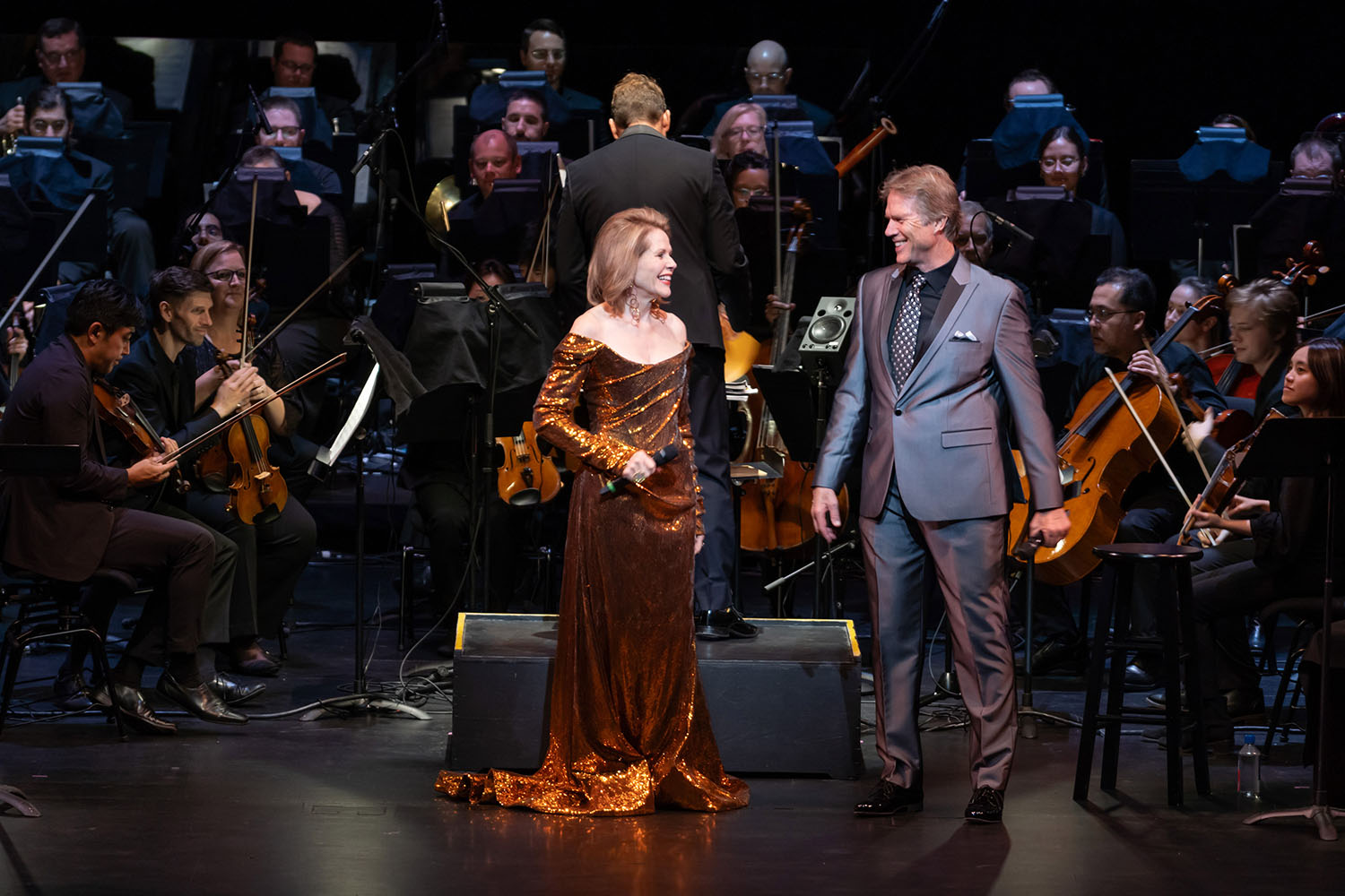 Renée Fleming and Rod Gilfry during The Brightness of Light, photo by Don Ipock