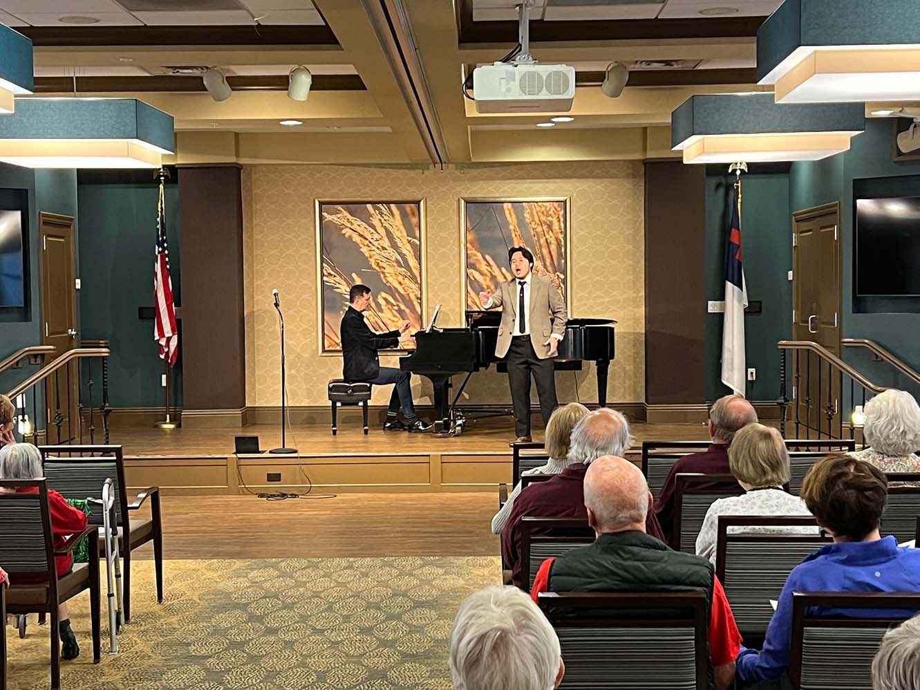Resident Artist Tenor Daniel J. Lee singing for Opera to Go recital