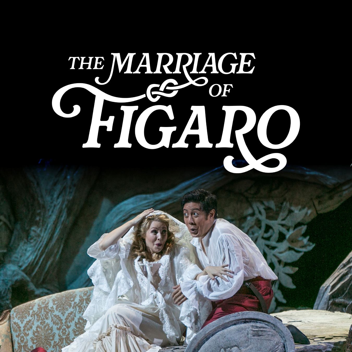 A newlywed wife and husband sing and celebrate their marriage.